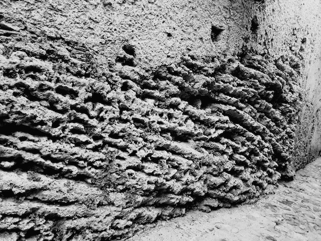 Foto prossimo piano della sabbia sulla spiaggia