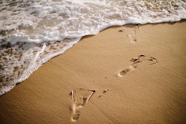 Photo close-up of sand at beach