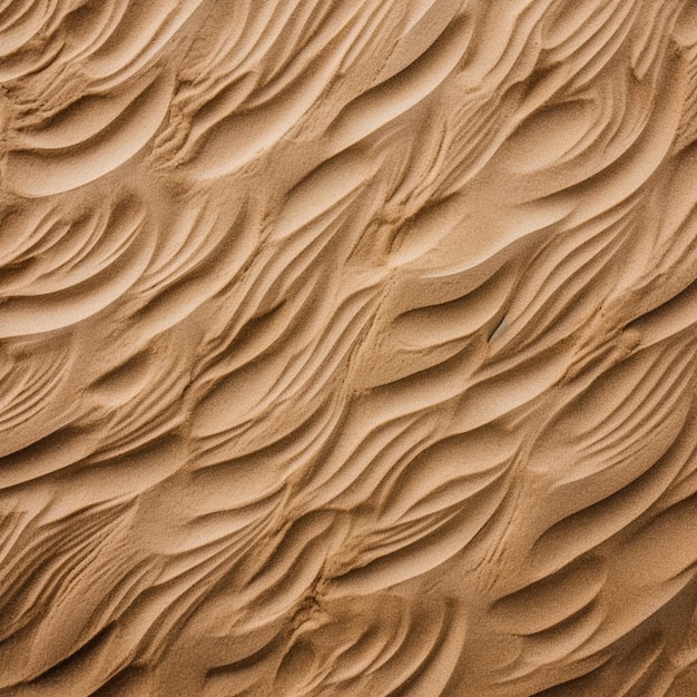 A close up of a sand dune with a small wave pattern generative ai