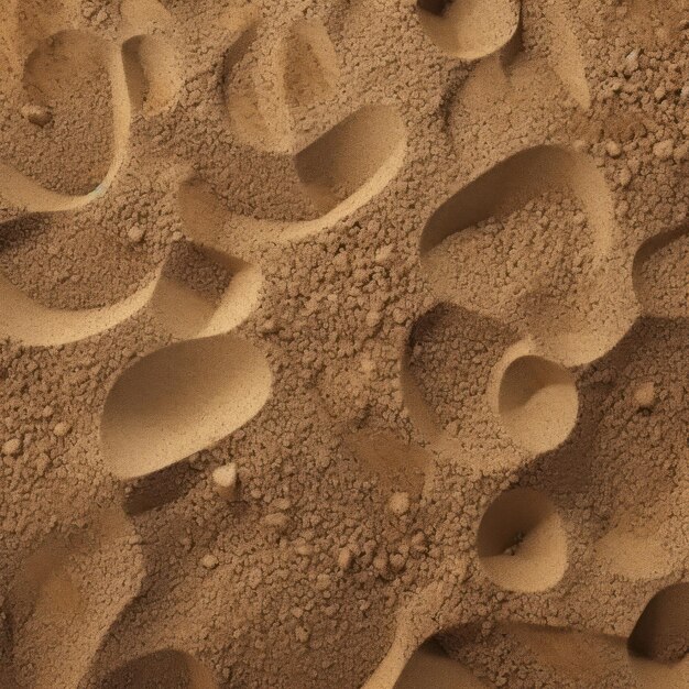 A close up of the sand texture of the desert.