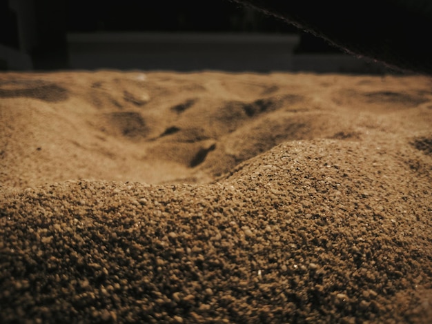 close-up of sand
