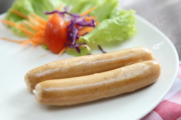 Close-up of sandwich on plate