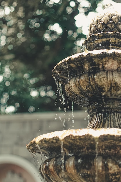 Photo close-up of a sculpture of water