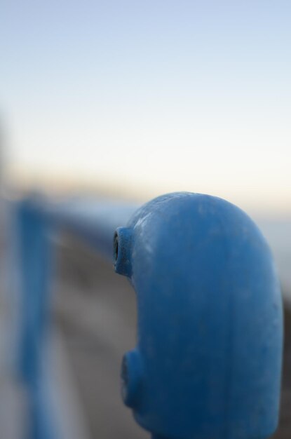 Close-up of sea against clear sky