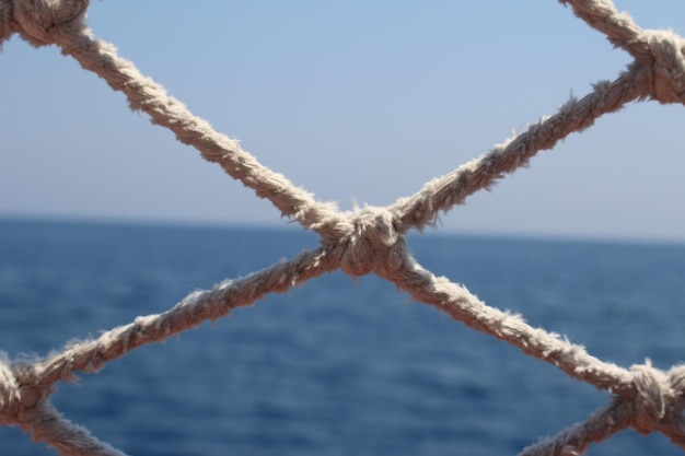 Close-up of sea against sky