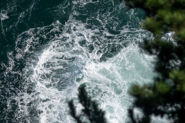 Photo close-up of sea waves