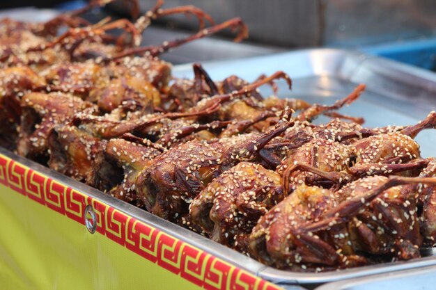 Photo close-up of seafood in plate