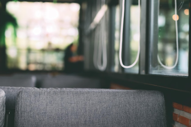 Photo close-up of seat by window