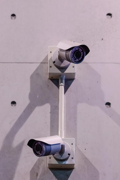 Photo close-up of security camera