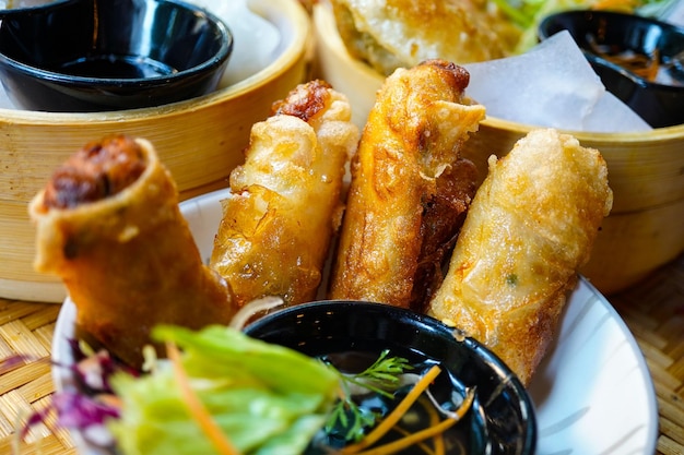 Photo close-up of served food in plate