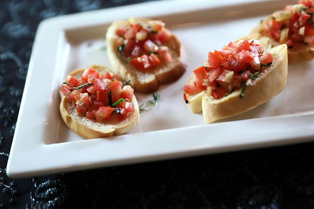 Photo close-up of served food in plate