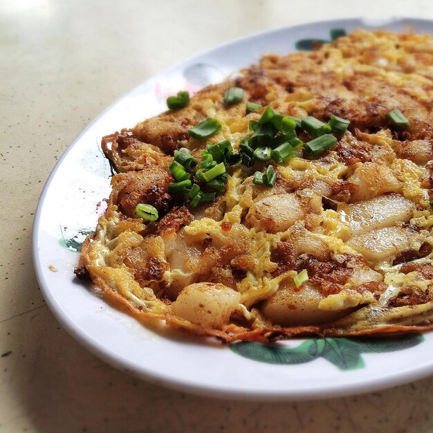 Close-up of served food