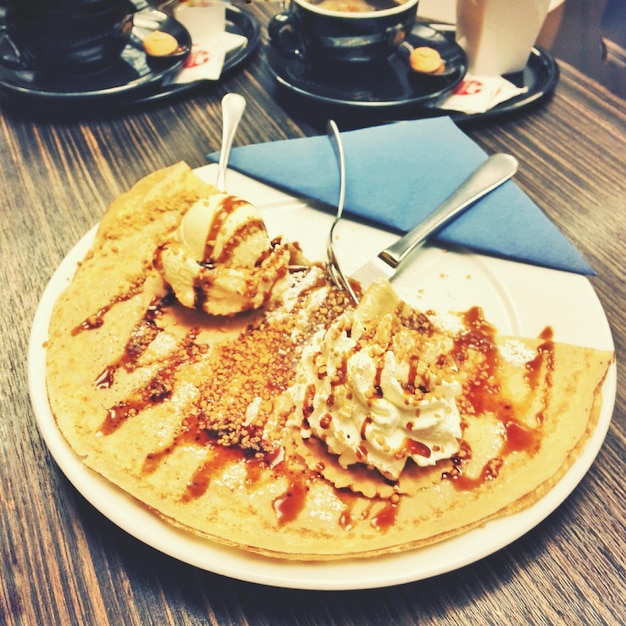 Photo close-up of served food