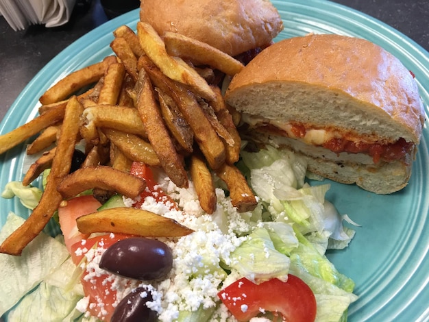 Photo close-up of served food