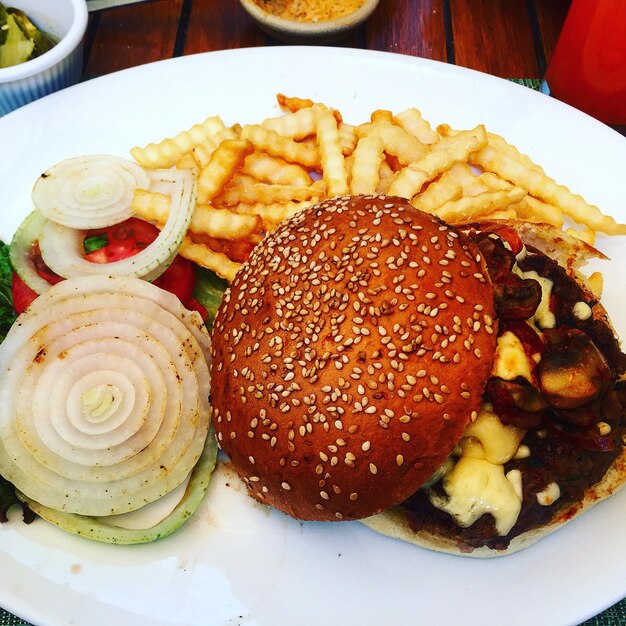 Photo close-up of served food