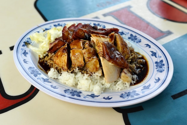 Close-up of served food