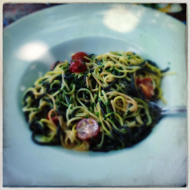 Close-up of served food