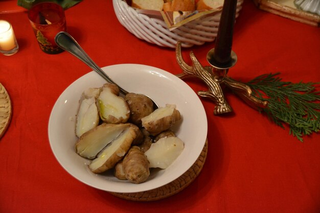 Close-up of served food