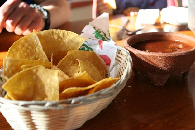 Close-up of served food