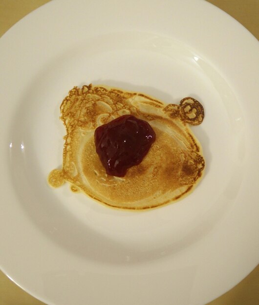 Photo close-up of served in plate