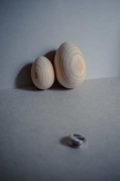 Photo close-up of shells on table