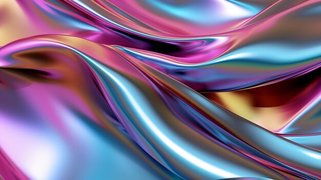a close up of a shiny fabric with a very colorful color generative ai