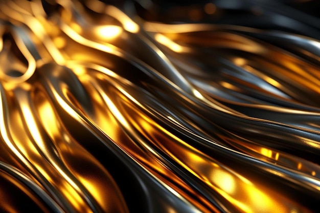 A close up of a shiny metal surface