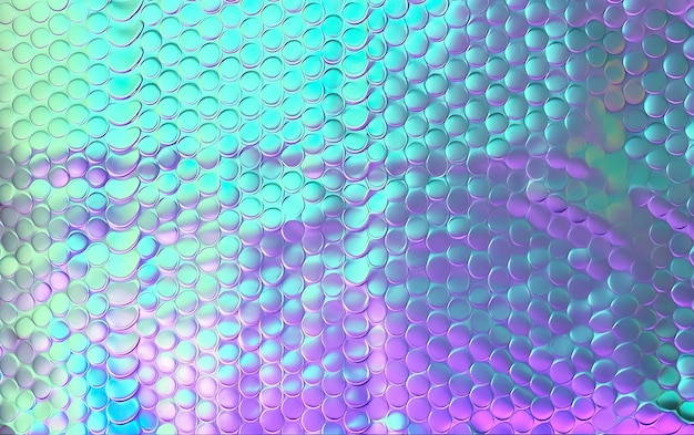 Photo a close up of a shiny, metallic, and colorful surface with a pattern of circles.