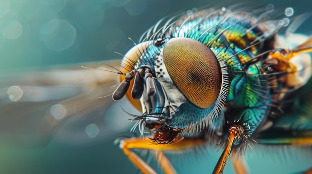 Close Up Shot of a Fly Insect