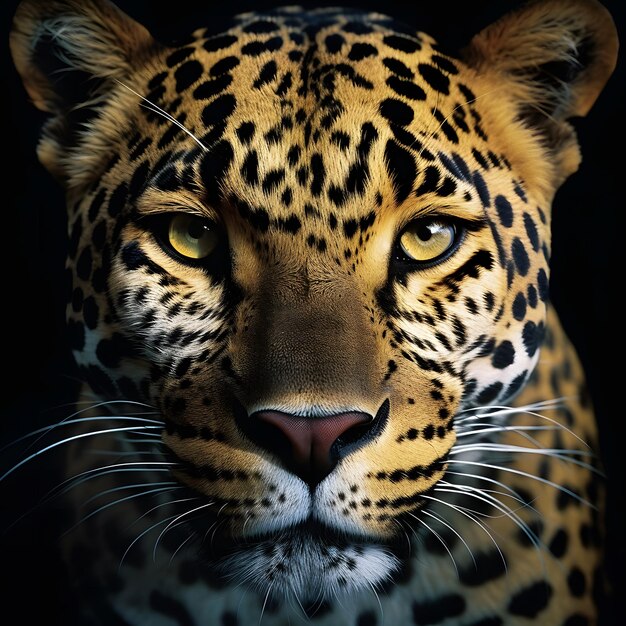 Photo close up shot of jaguar