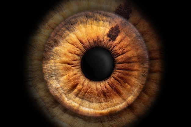 Close-up shot macro foto van de iris van een oog ideaal voor achtergrond of textuur