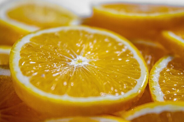 close up shot of orange slices
