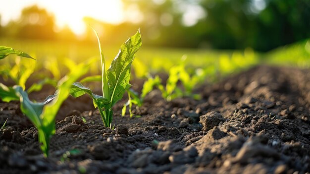 close up shot of a plant in a soil