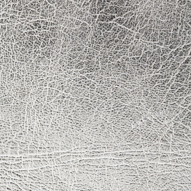 Close up shot of silver leather texture background