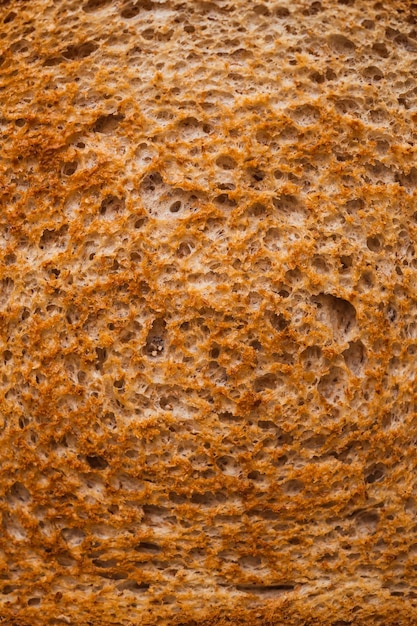Крупный план поджаренного цельнозернового сэндвич-хлеба Концепция завтрака