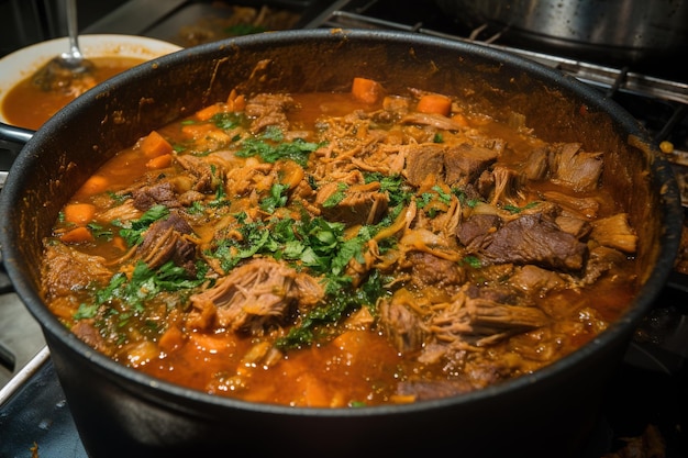 Foto close-up shot van een kom gefermenteerde goedheid boordevol rijke smaken en probiotische voordelen