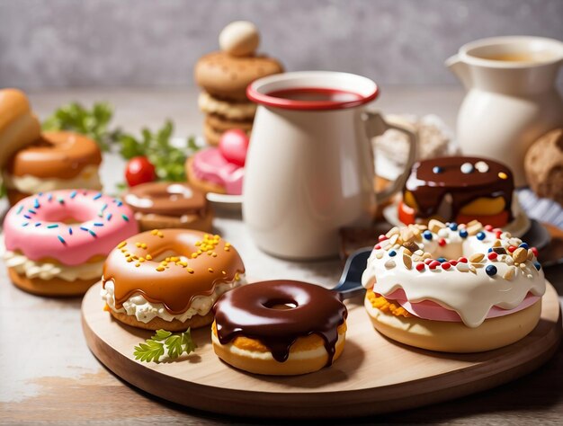 Close-up shot van heerlijke donuts