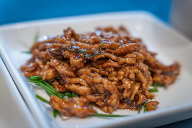 Close up shots of Chinese Hangbang cuisine