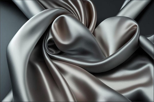 A close up of a silk fabric ai generated artwork