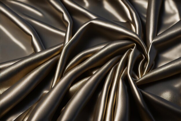 Photo a close up of a silk fabric with a black fabric texture.