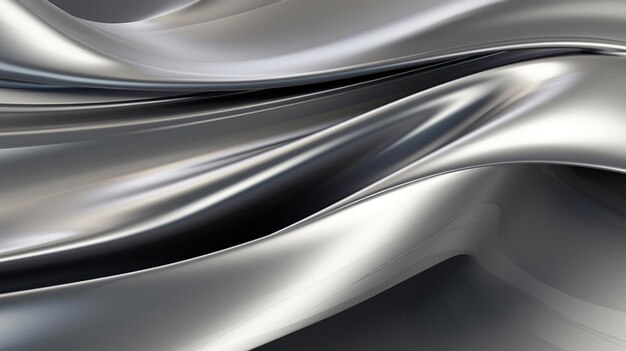 a close up of a silver and black abstract background generative ai