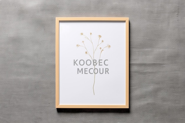 Close up on simple and elegant mockup isolated