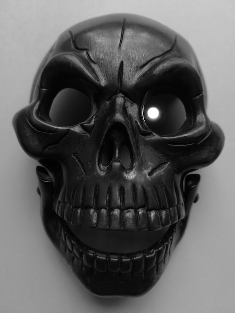 Photo close-up of skull mask