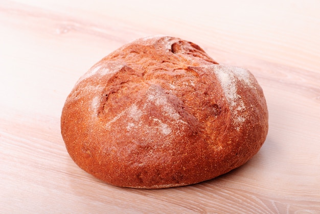 Close up sliced rye bread on table