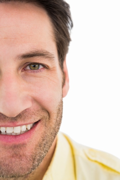 Close up of smiling man 