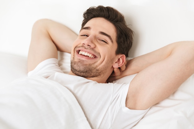 Close up smiling young man