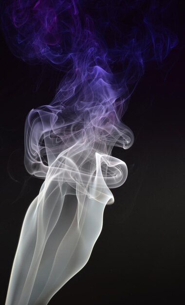 Close-up of smoke against black background