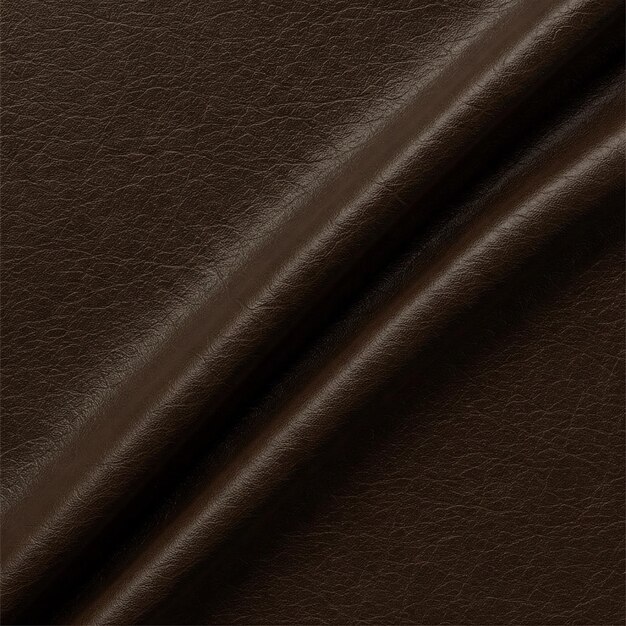 close-up of a smooth brown leather texture with folds and details
