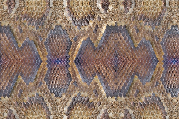 Close up of a snake skin texture