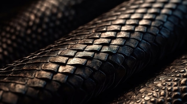 A close up of a snake skin